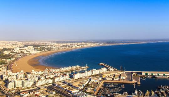 اين تقع مدينة أغادير في المغرب​